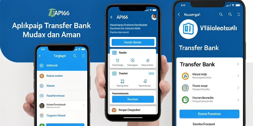 Tampilan antarmuka API66 yang intuitif dan fungsional untuk Transfer Bank.