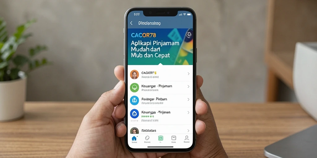 Antarmuka aplikasi CACOR78 yang sederhana dan mudah digunakan.