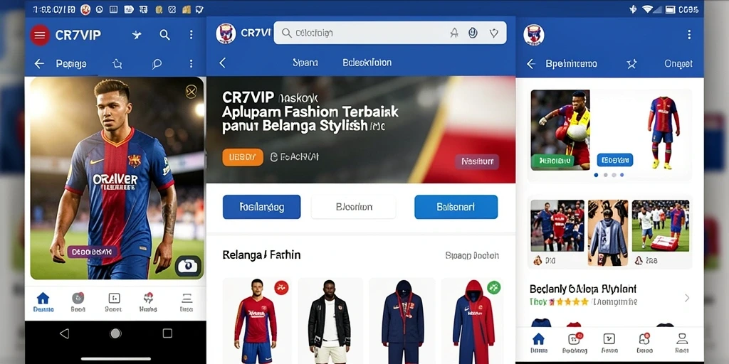 Antarmuka menawan dengan beragam pilihan fashion stylish di CR7VIP.