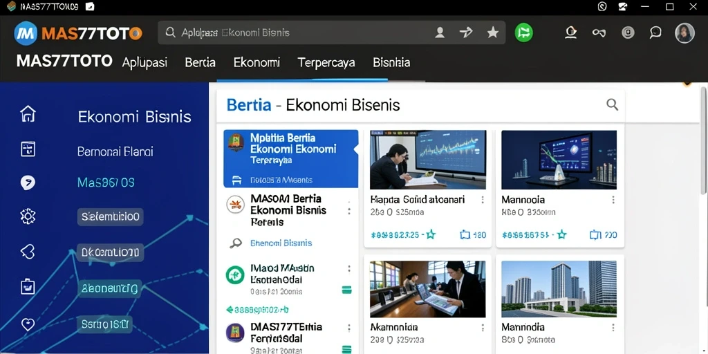 Antarmuka aplikasi MAS77TOTO yang modern dan informatif.