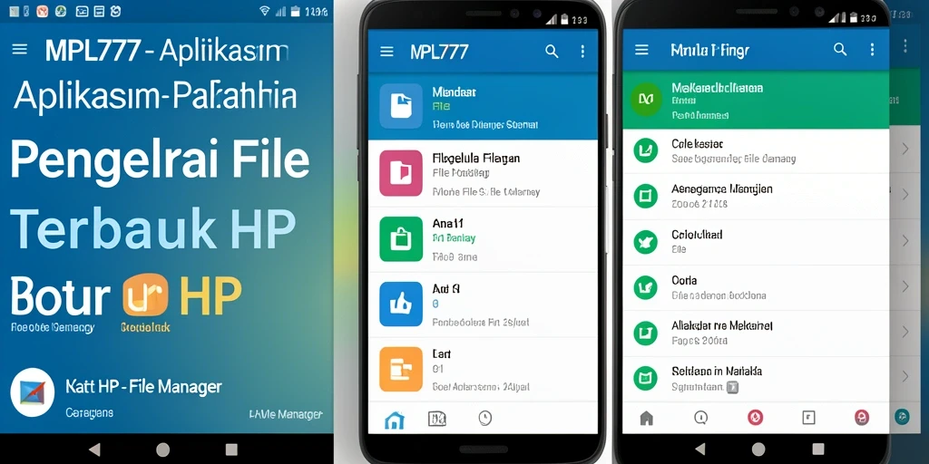 Tampilan antarmuka aplikasi MPL777 yang sederhana dan mudah digunakan.